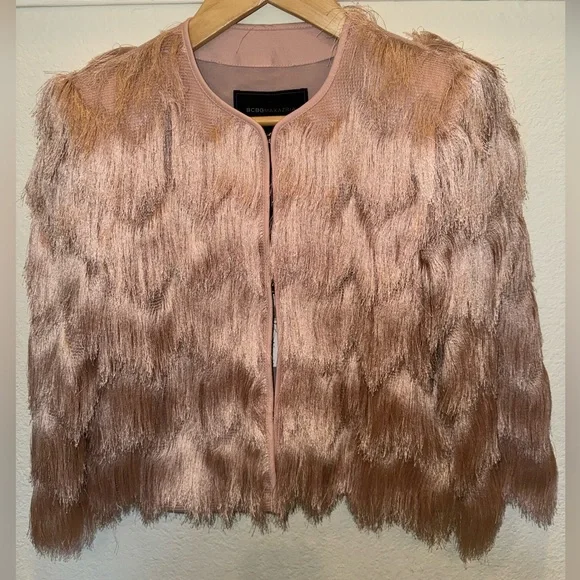 NWT BCBGMAXAZRIA Jaxon Fringe Jacket - Picture 11 of 11